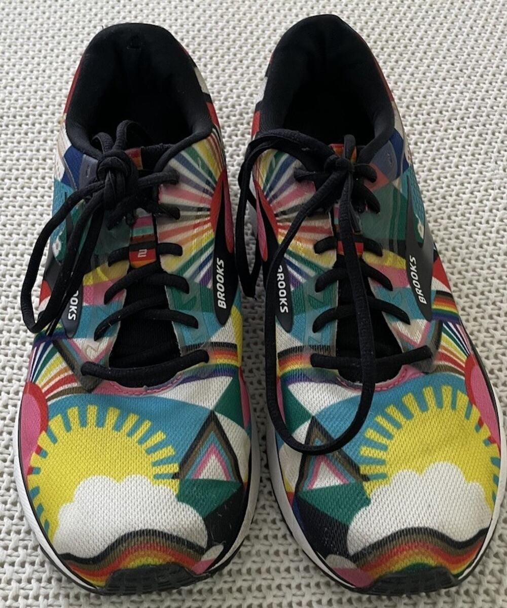 Brooks Trace 2 Shoes Womens 9.5 D Lisa Congdon Limited Edition Pride Running